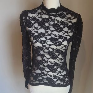 Long sleeve lace top